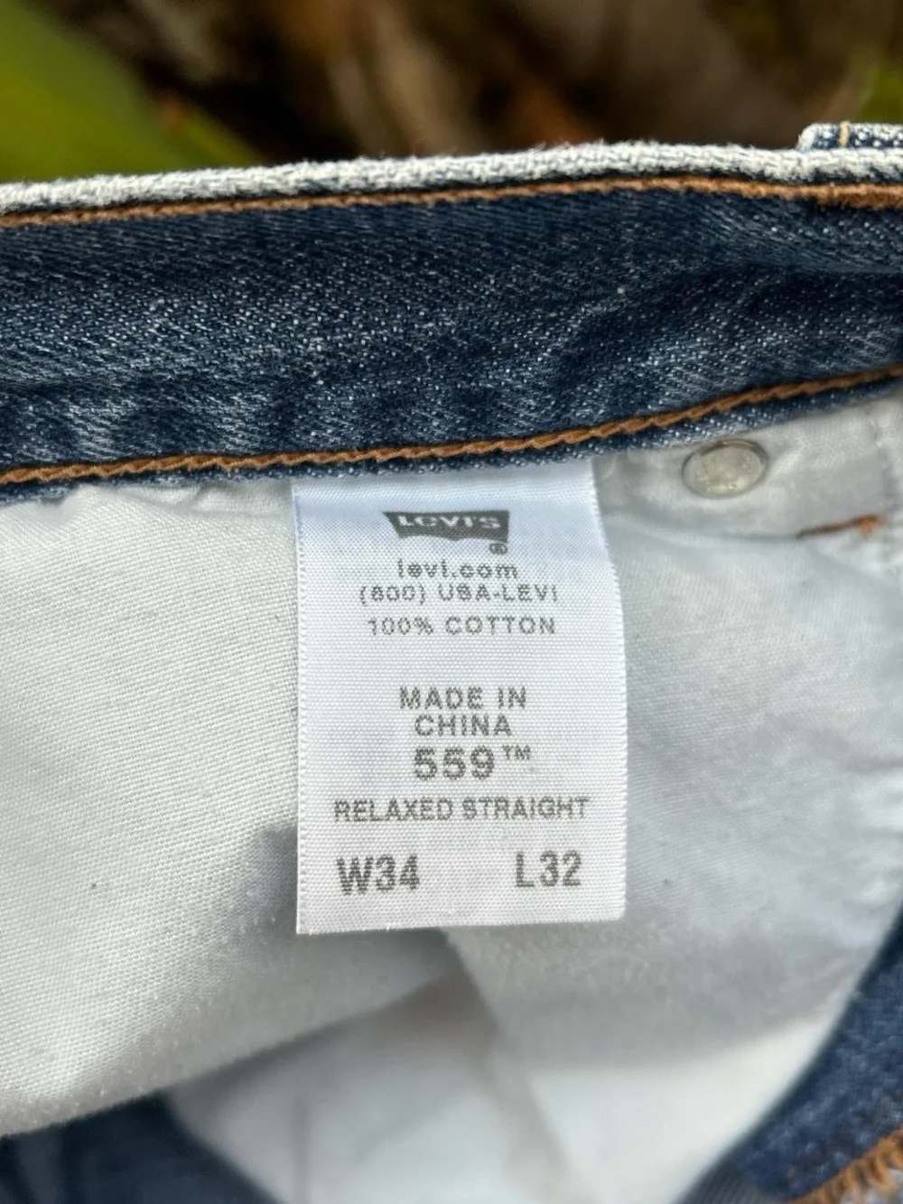 Vintage 2009 Levi’s 559 Relaxed Straight Jeans W34 L32 Fits 34x30